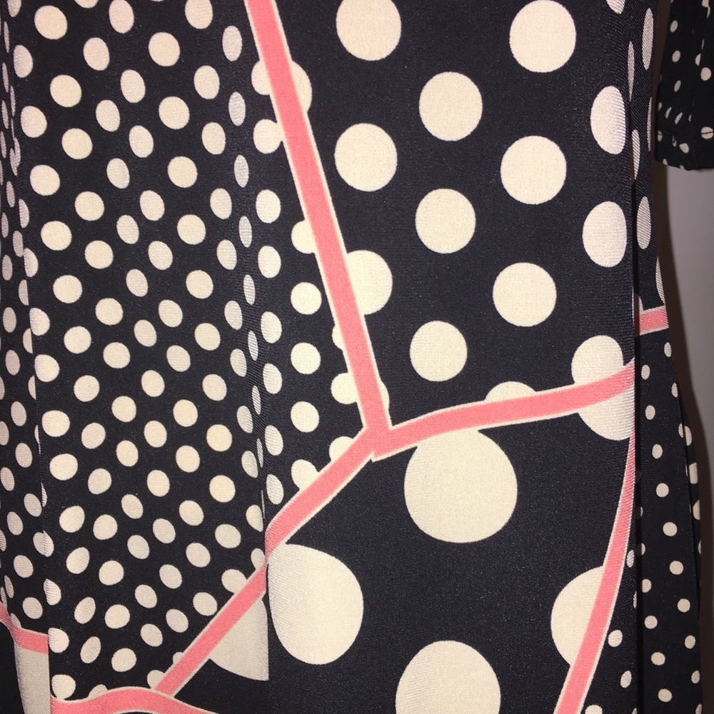 STYLE & CO. CUTE DOT DESIGN BLACK-CREAM & ORANGE - Picture 7 of 8